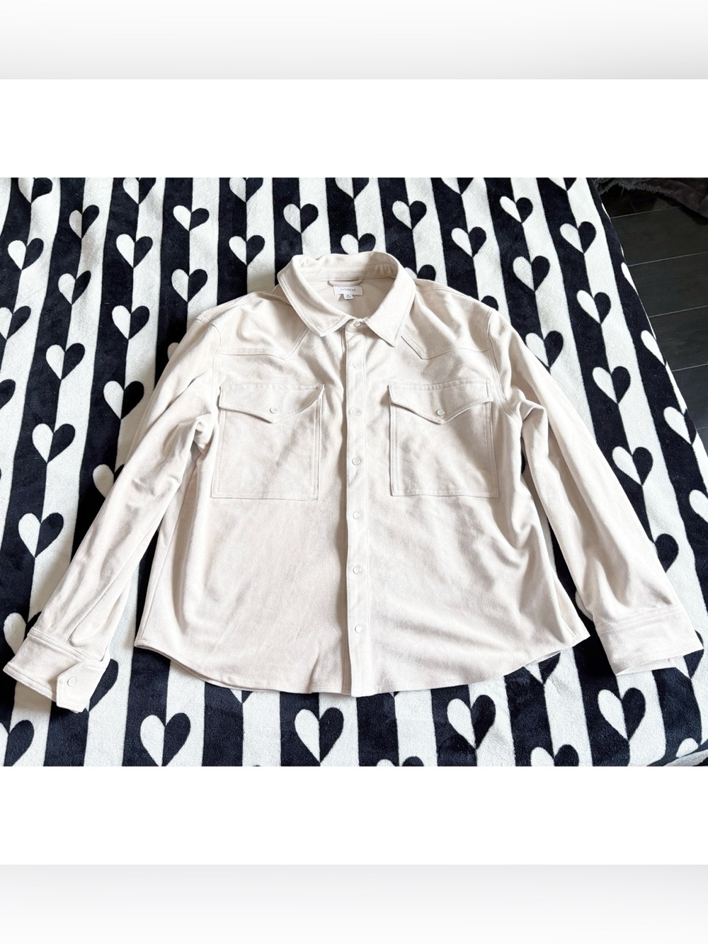 Evereve Light Taupe Faux Suede Lightweight Jacket